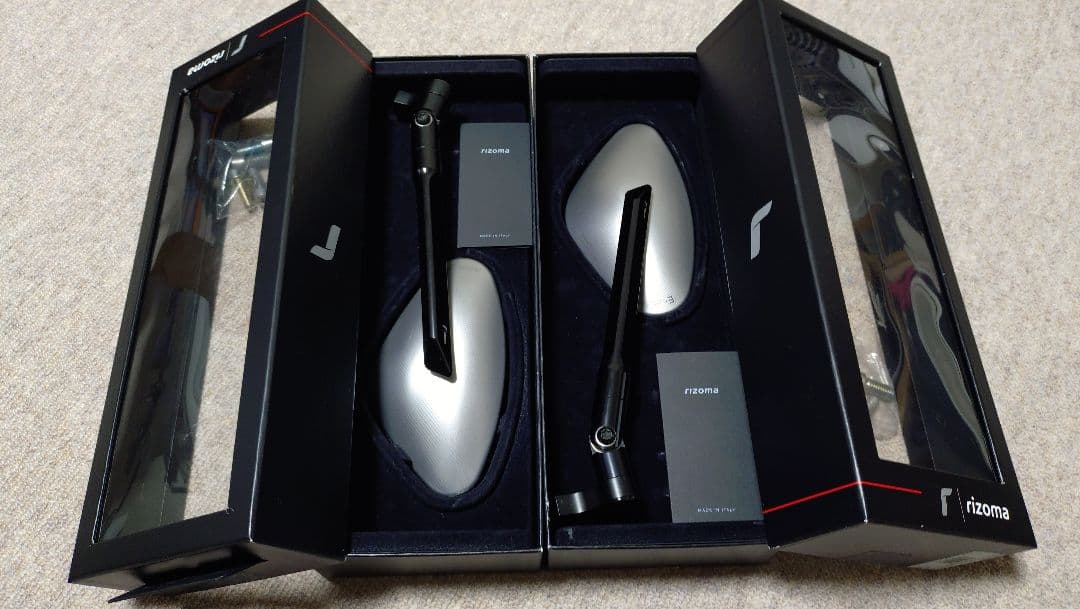 リゾマミラー RIZOMA左右ミラーセット(Genesi ダークグレー)