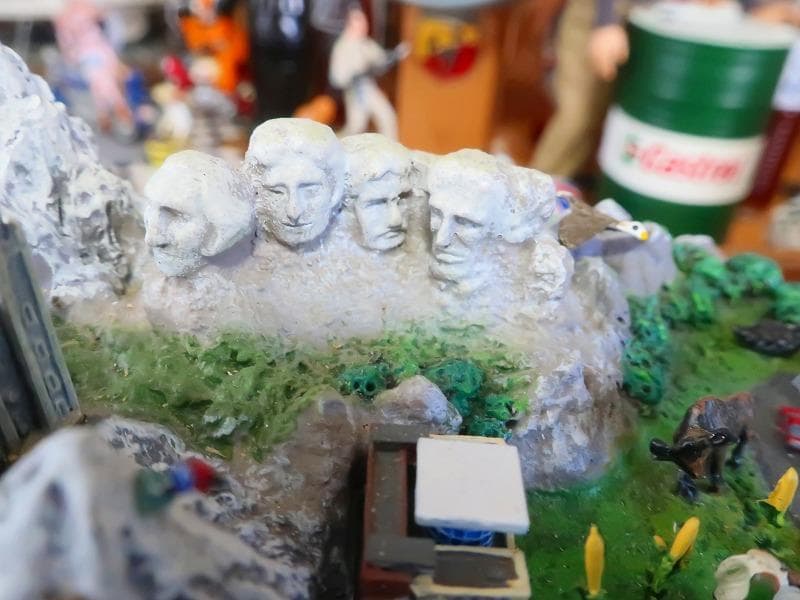 爆レア★アメリカ合衆国の立体 ダンバリーミント 東海岸～西海岸ランドマークが配置