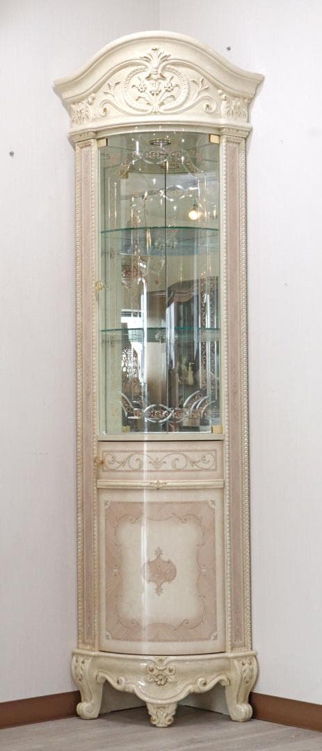 サルタレッリ ヴェルサイユ コーナーキャビネット アイボリー