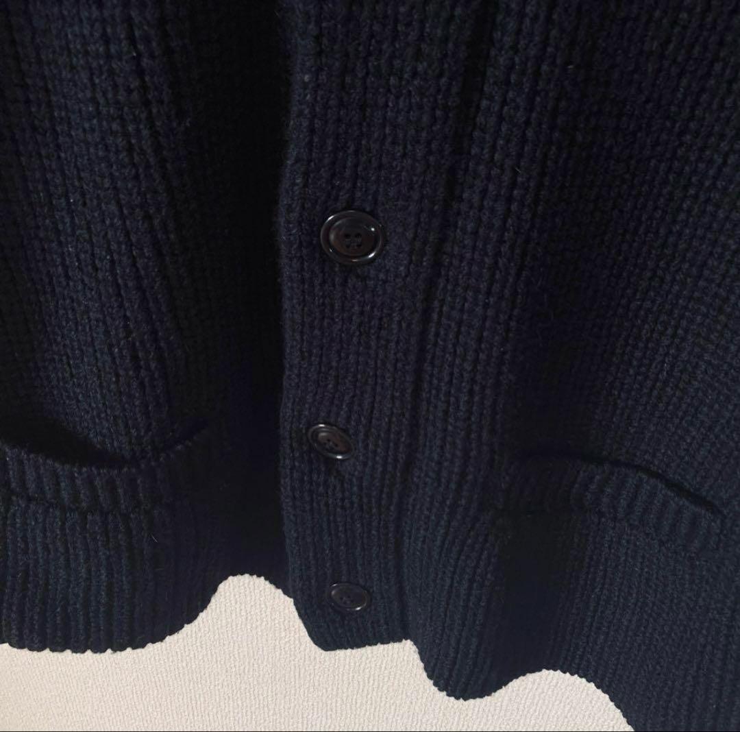 yohji yamamoto pour homme カーディガン　厚手　黒　3
