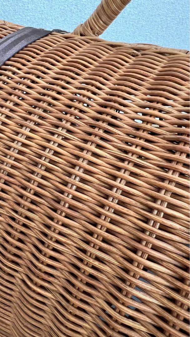 ラタン製ペットキャリーケース　猫　犬　シンシアジャパン