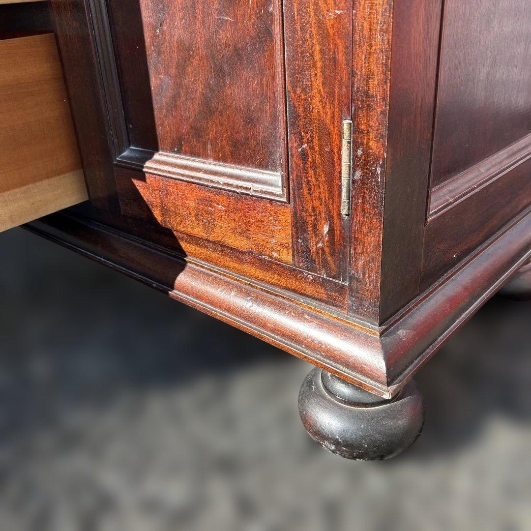 松本民芸家具　ミズメザクラ無垢材食器棚　　　キッチンボード/カップボード　送料込