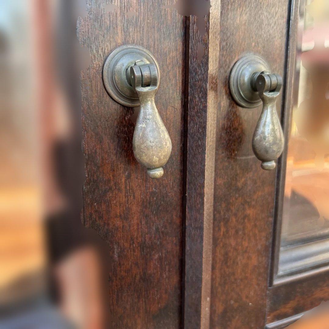 松本民芸家具　ミズメザクラ無垢材食器棚　　　キッチンボード/カップボード　送料込