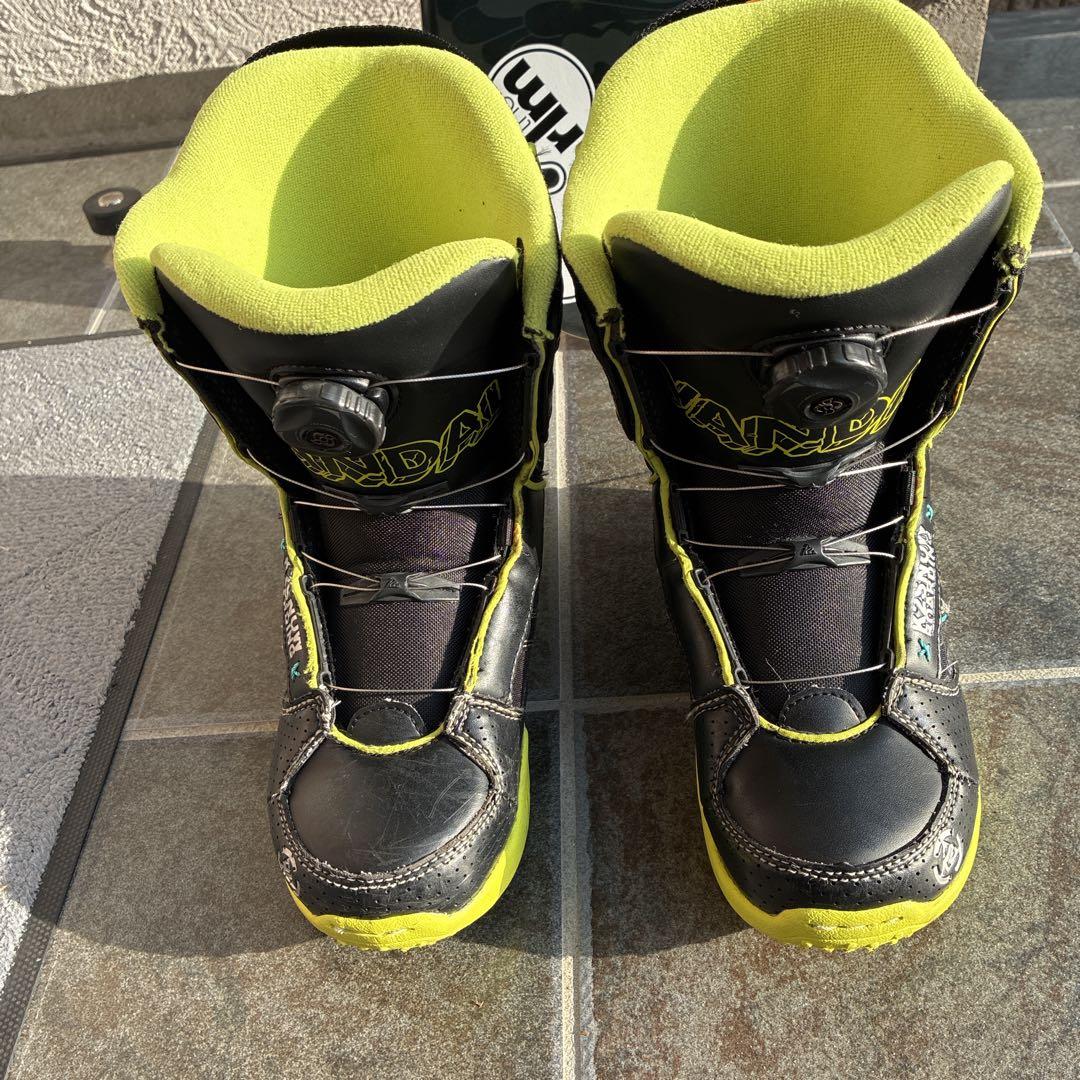 k2 MINI TURBO 110 キッズスノーボード板三点セットブーツ21cm