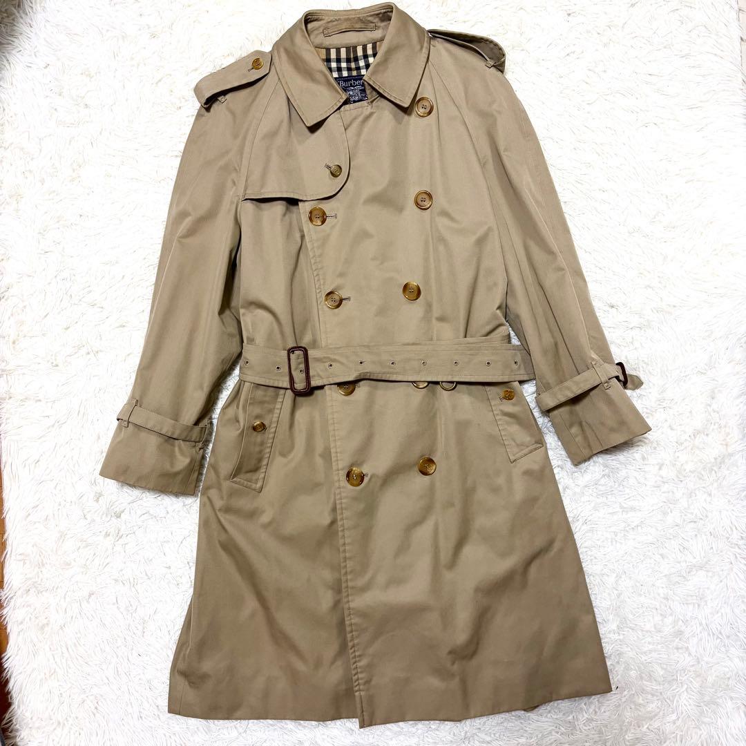 ✨美品✨BURBERRY バーバリートレンチコートノバチェック　Ｌ