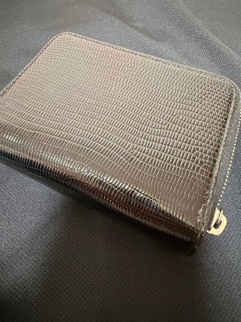 イヴ・サンローラン　YSL ロゴ　カサンドラ リザード柄 サンローラン 財布