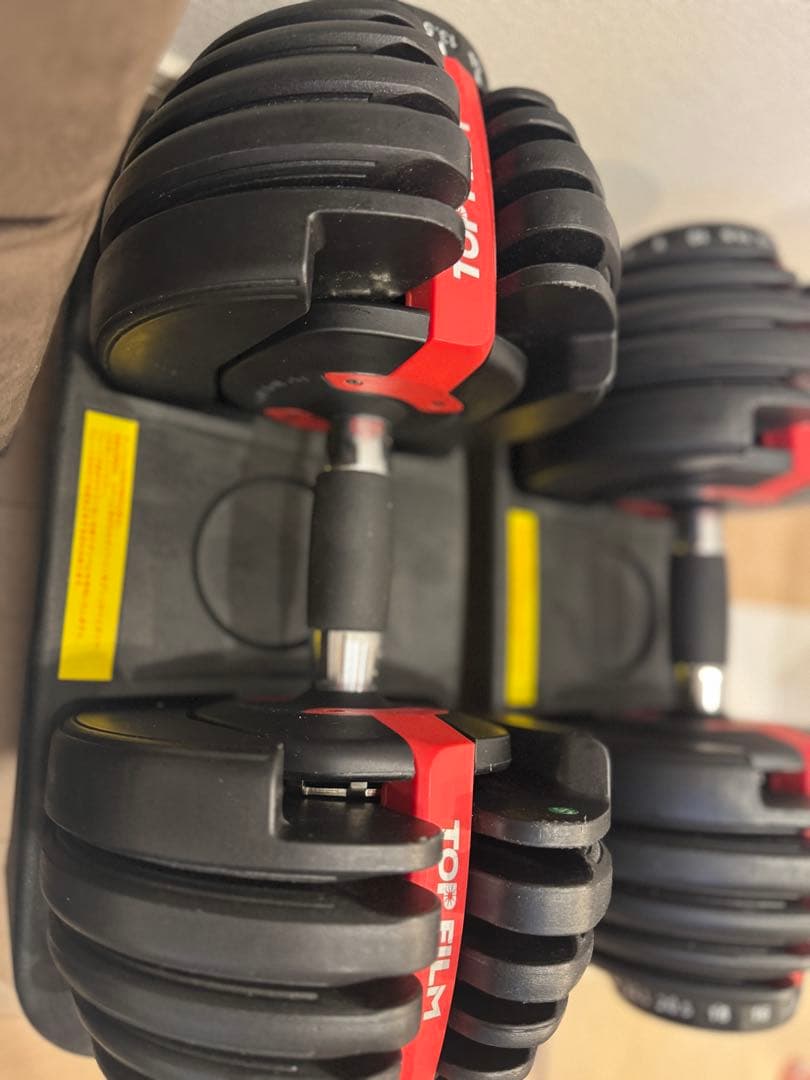 【直接取引のみ】TOP FILM 可変式ダンベル 2個セット最大24kg