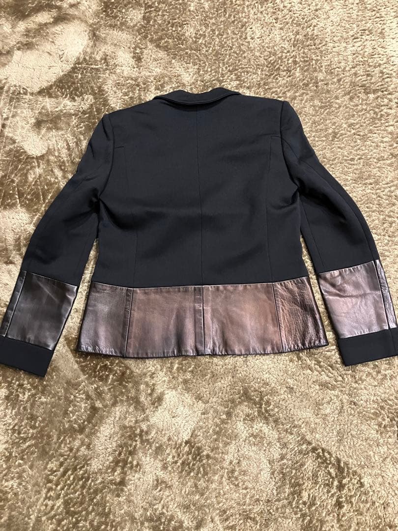 グッチ　GUCCI セットアップ　パンツスーツ　黒　ブロンズ　サイズ40