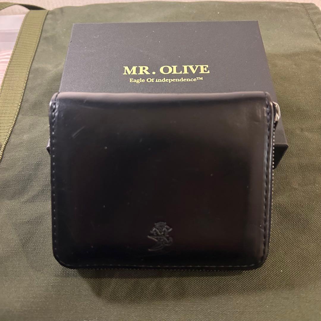MR.OLIVE，ミスターオリーブ　コンパクトウォレット ブラック