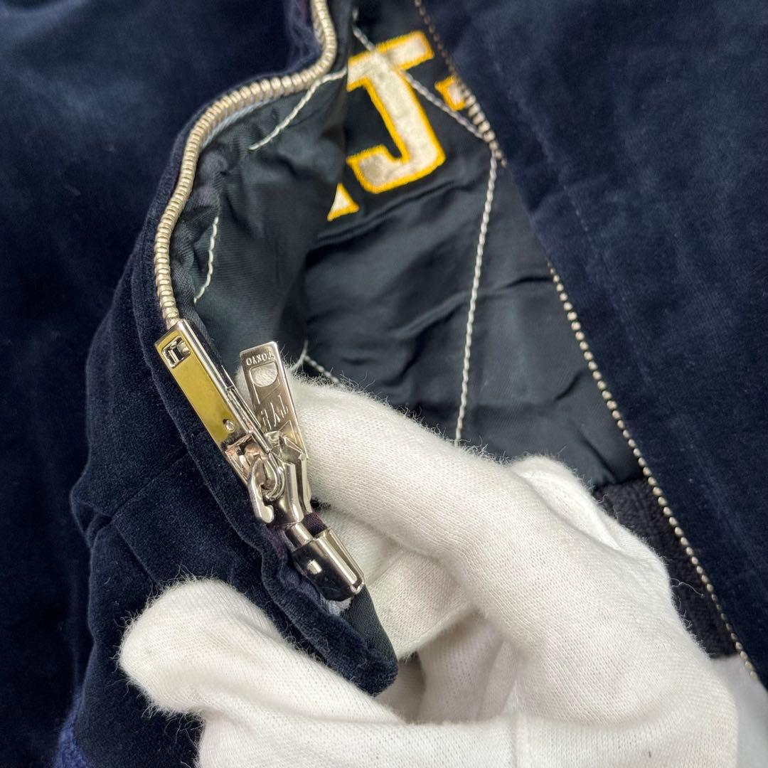 港商 テーラー東洋 別珍 リバーシブル スカジャン 硫黄島 中サイズ