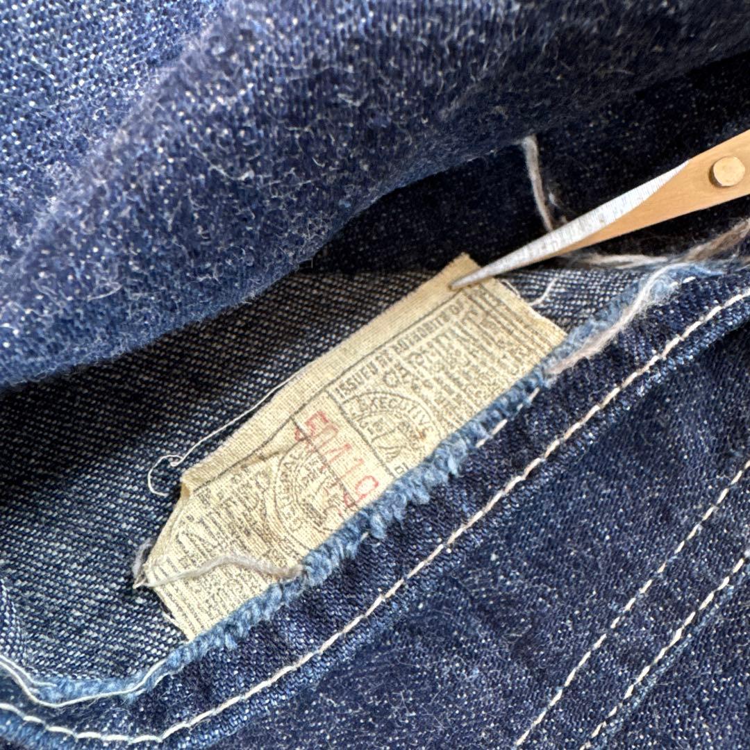 50s HERCULES ビンテージデニムエプロン　ヘラクレス　濃紺　ミミ付き