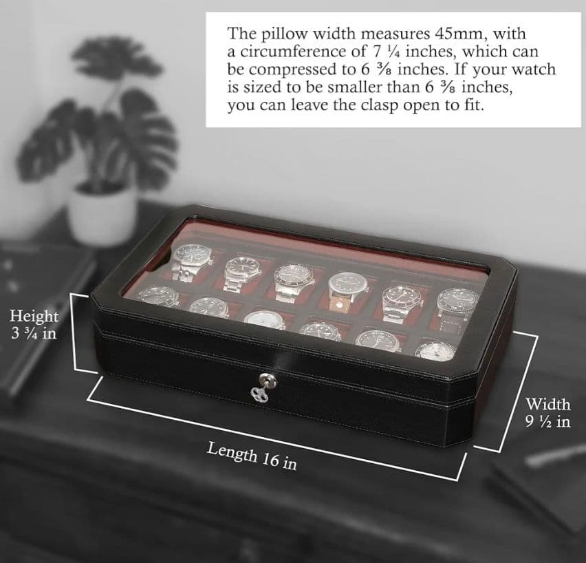 ROTHWELL　腕時計ケース　12スロット　コレクションケース　黒　未使用高級