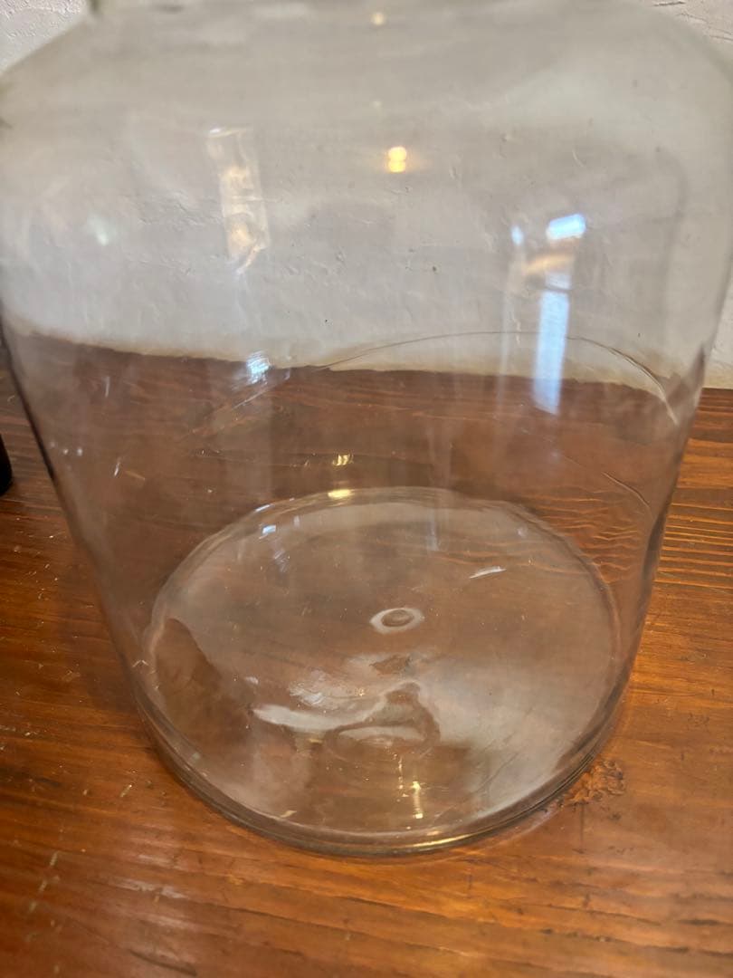 レトロガラス蓋付き容器