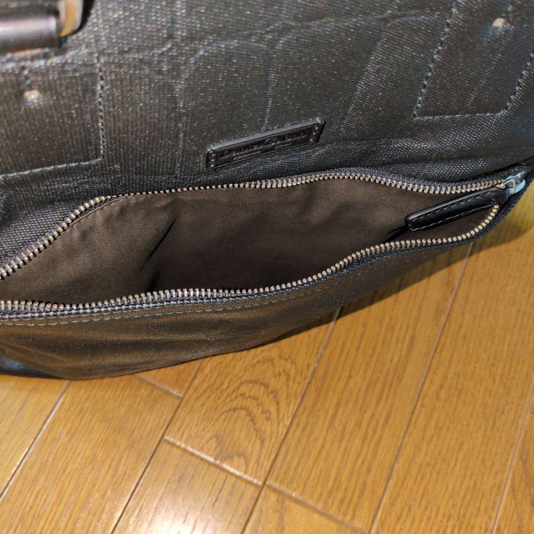 Daniel & Bob 黒 コーティング加工トートバッグ