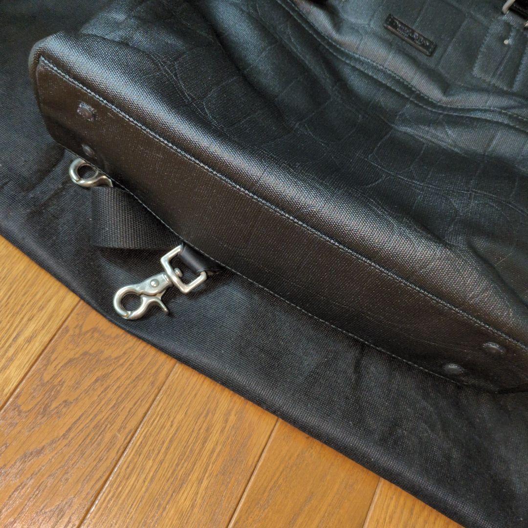 Daniel & Bob 黒 コーティング加工トートバッグ