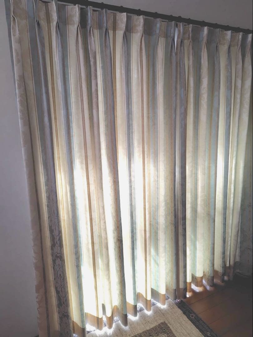 値下げ　KAWASHIMA SELKON ドレープ&レースカーテンのセット