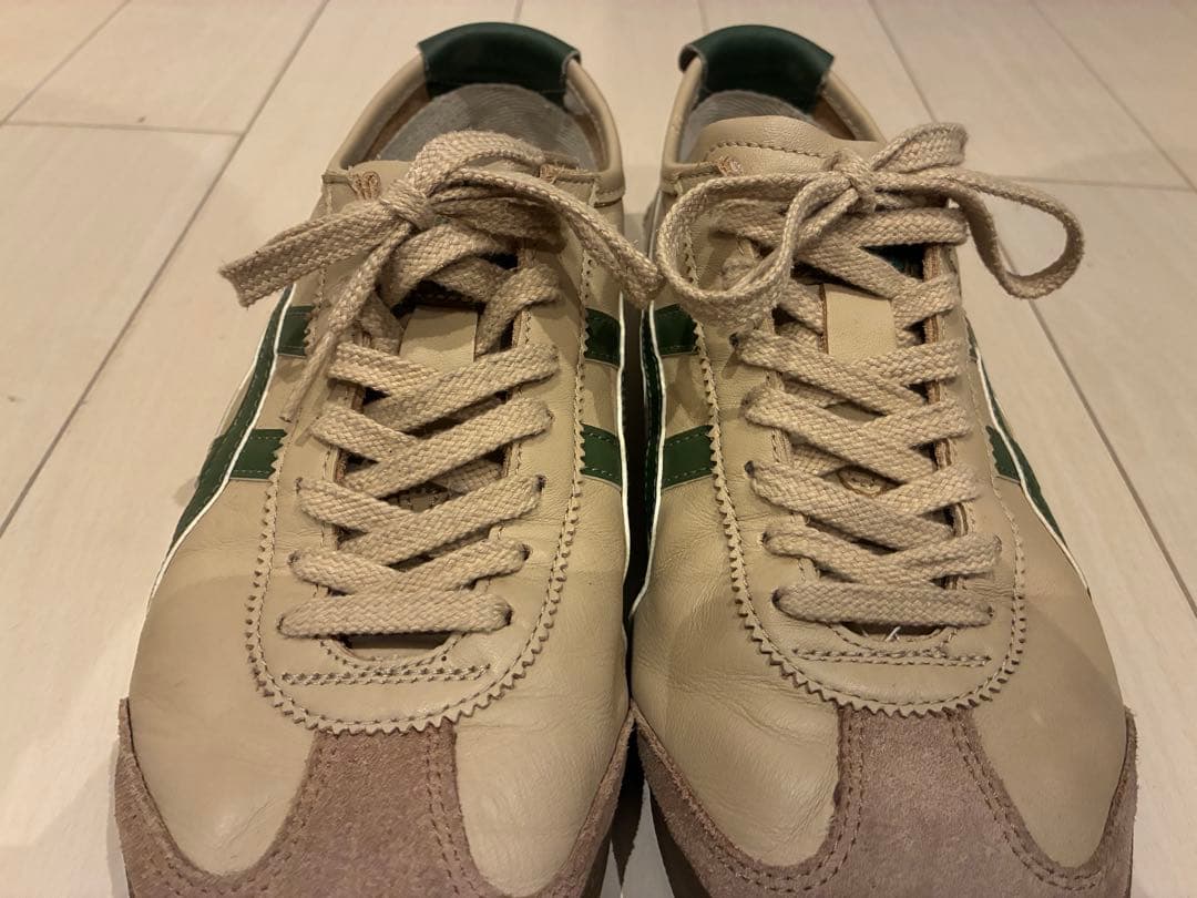 オニツカタイガー Mexico66 ベージュ グリーン 26.0