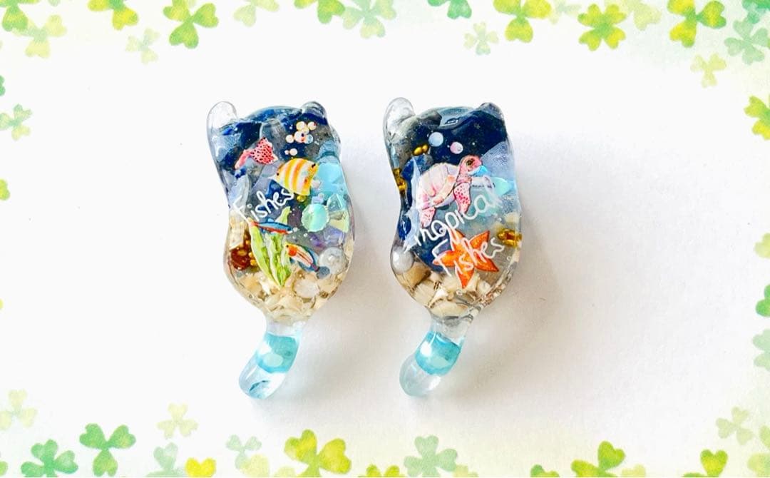 じゃれねこ『2月☆70 天然石×See×ブルー』