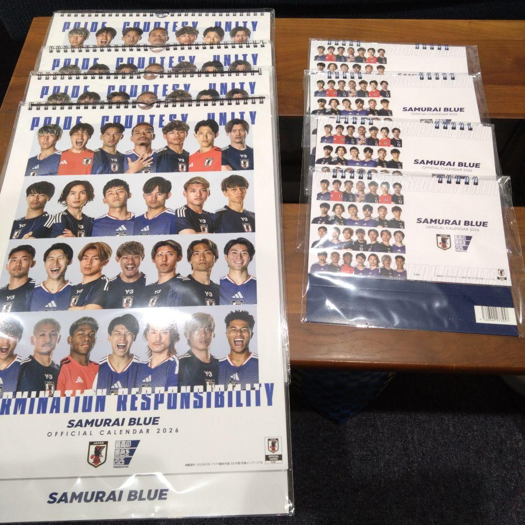 日本代表　カレンダー2026