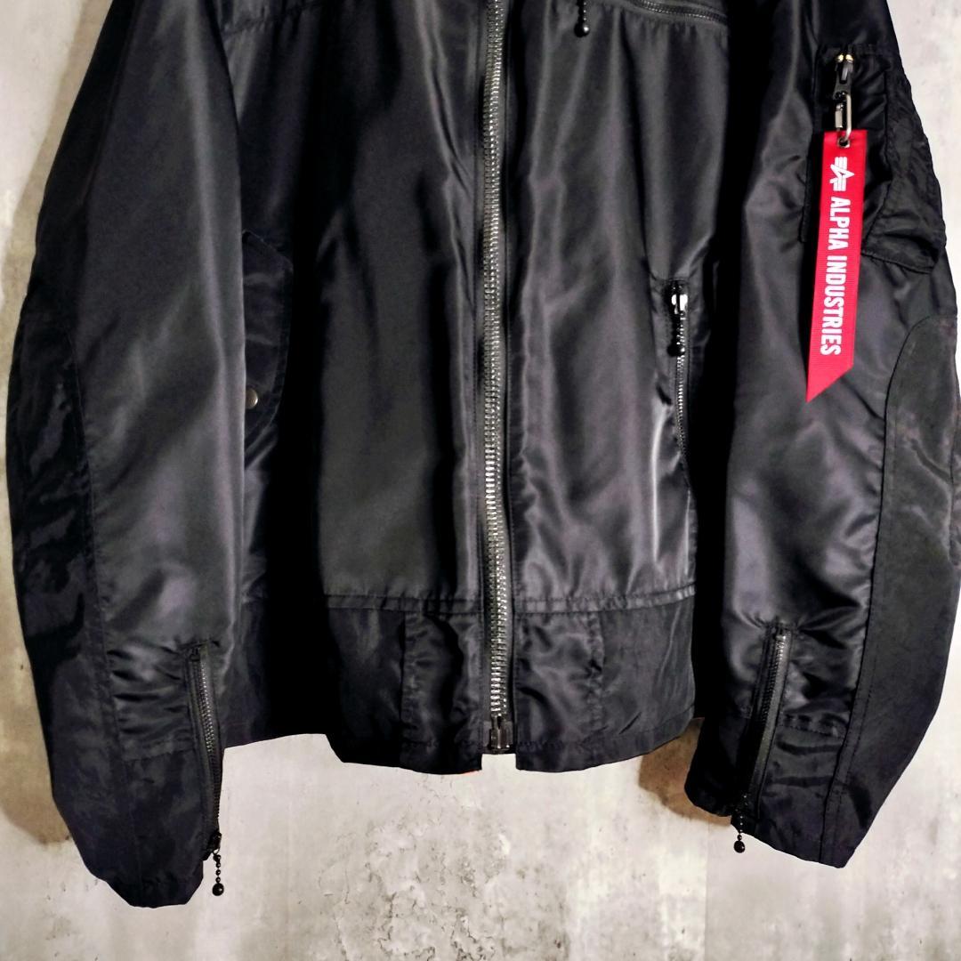 25SS★ジュンヤワタナベマン アルファインダストリーズ MA-1 ライダース