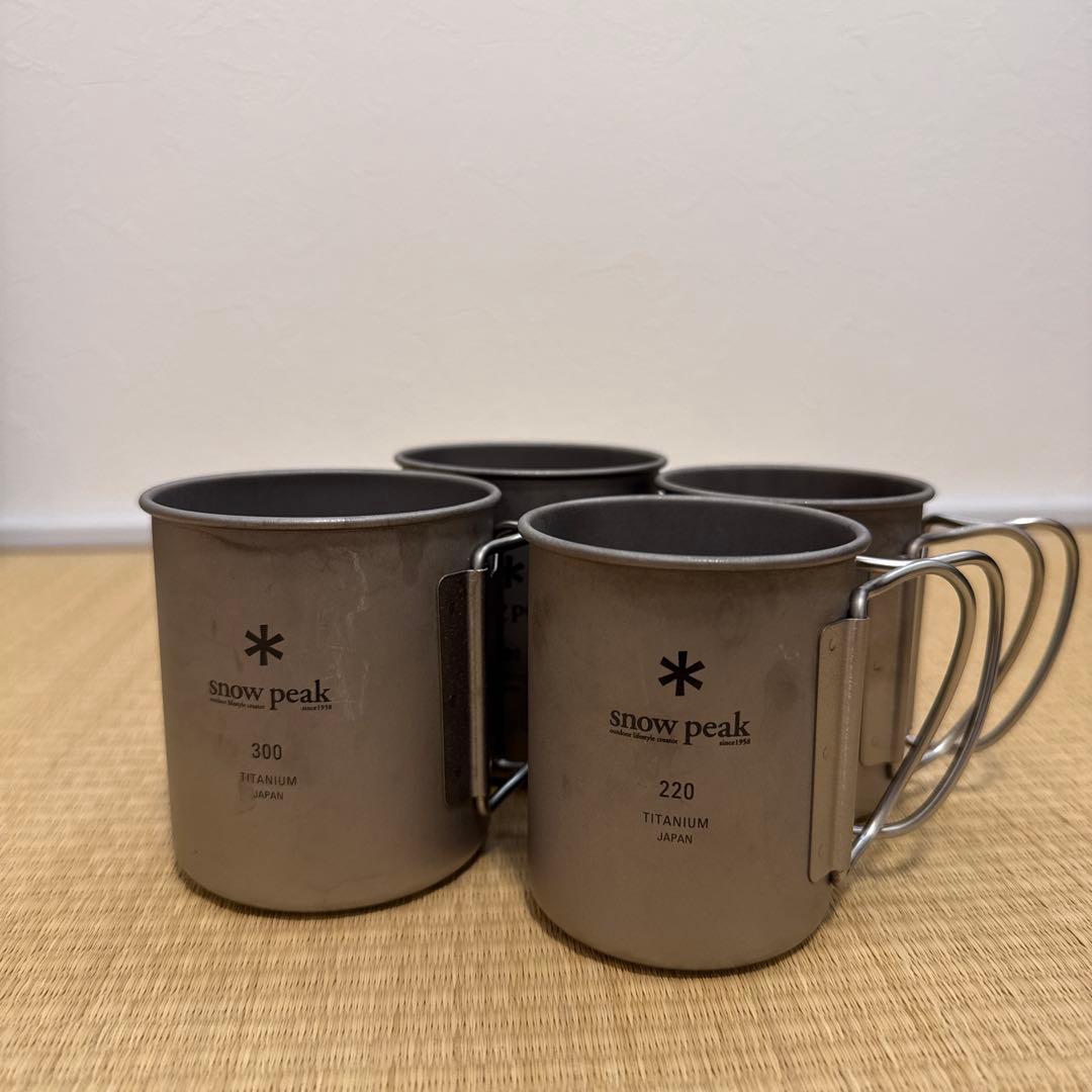  peak チタン マグカップ 4個セット