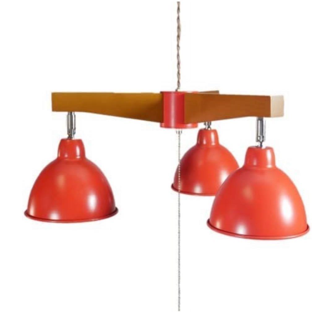 オレンジレッド ペンダントライト