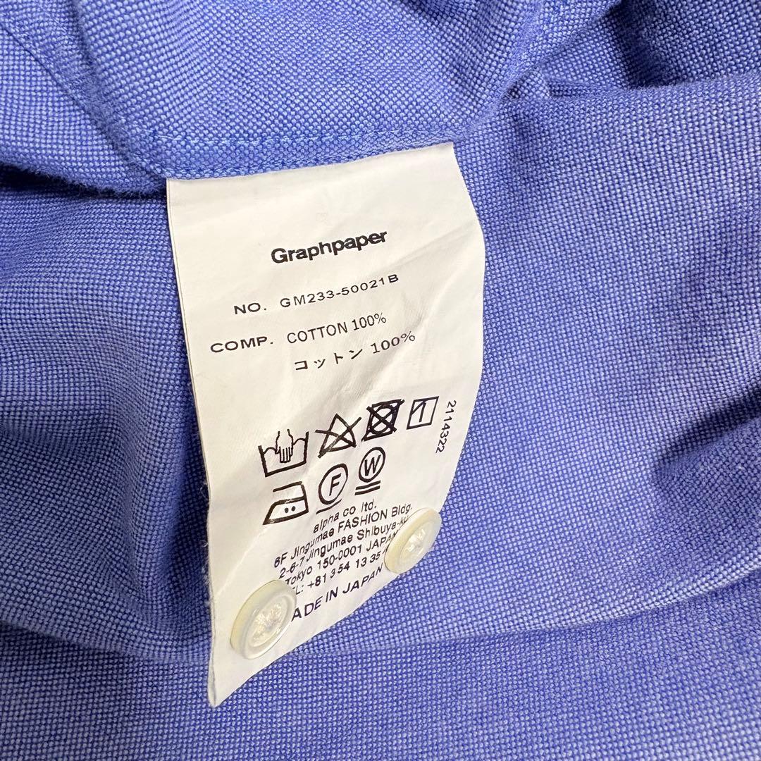グラフペーパー Oxford L/S Oversized B.D Shirt