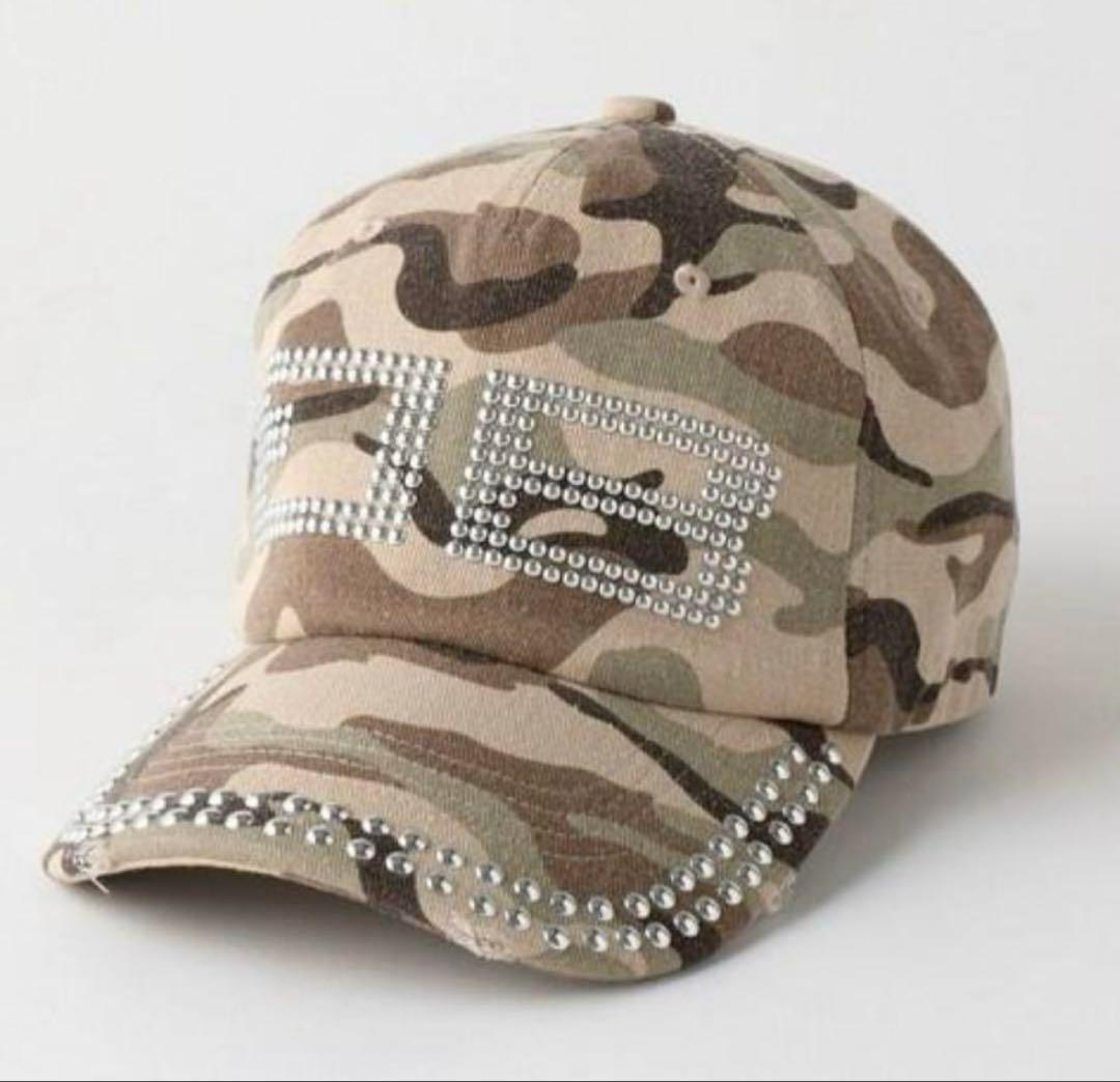 BEEDEN BD STUDS DAMAGE CAP ベージュ