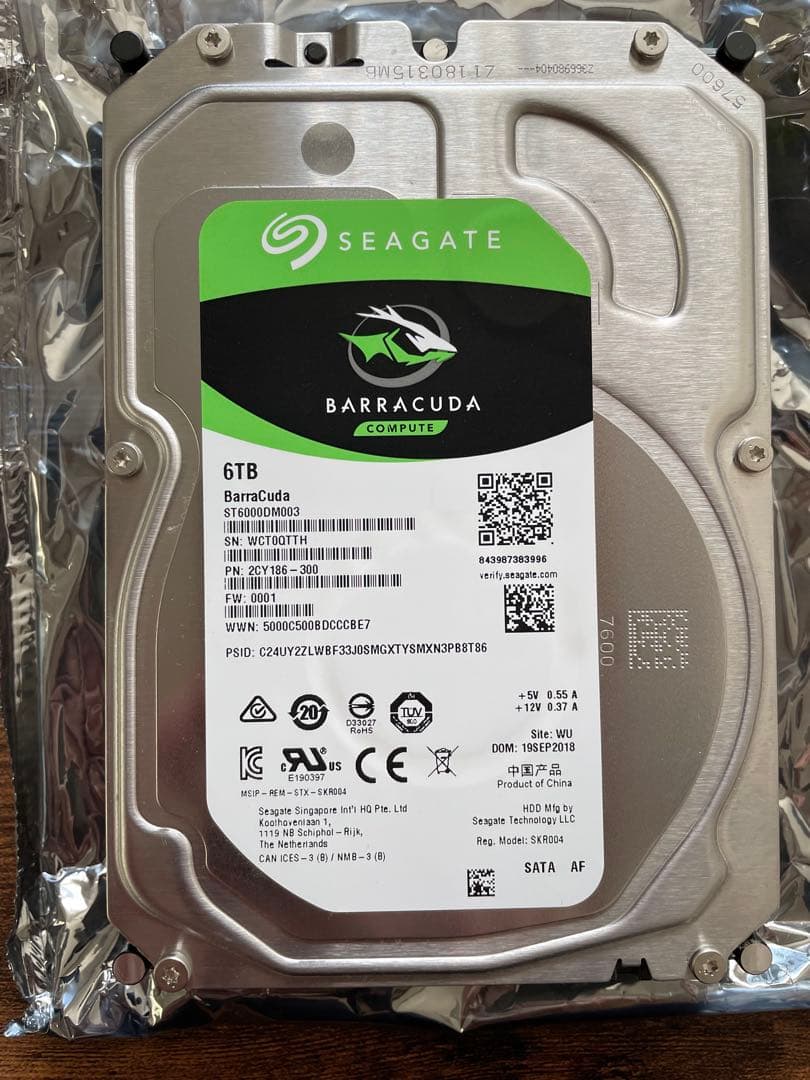 Seagate 6.0TB 内蔵HDD ST6000DM003
