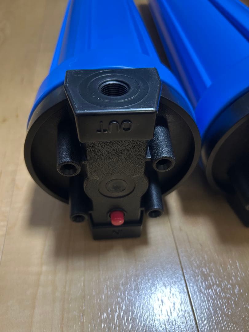 浄水器フィルターハウジング　青 2本セット