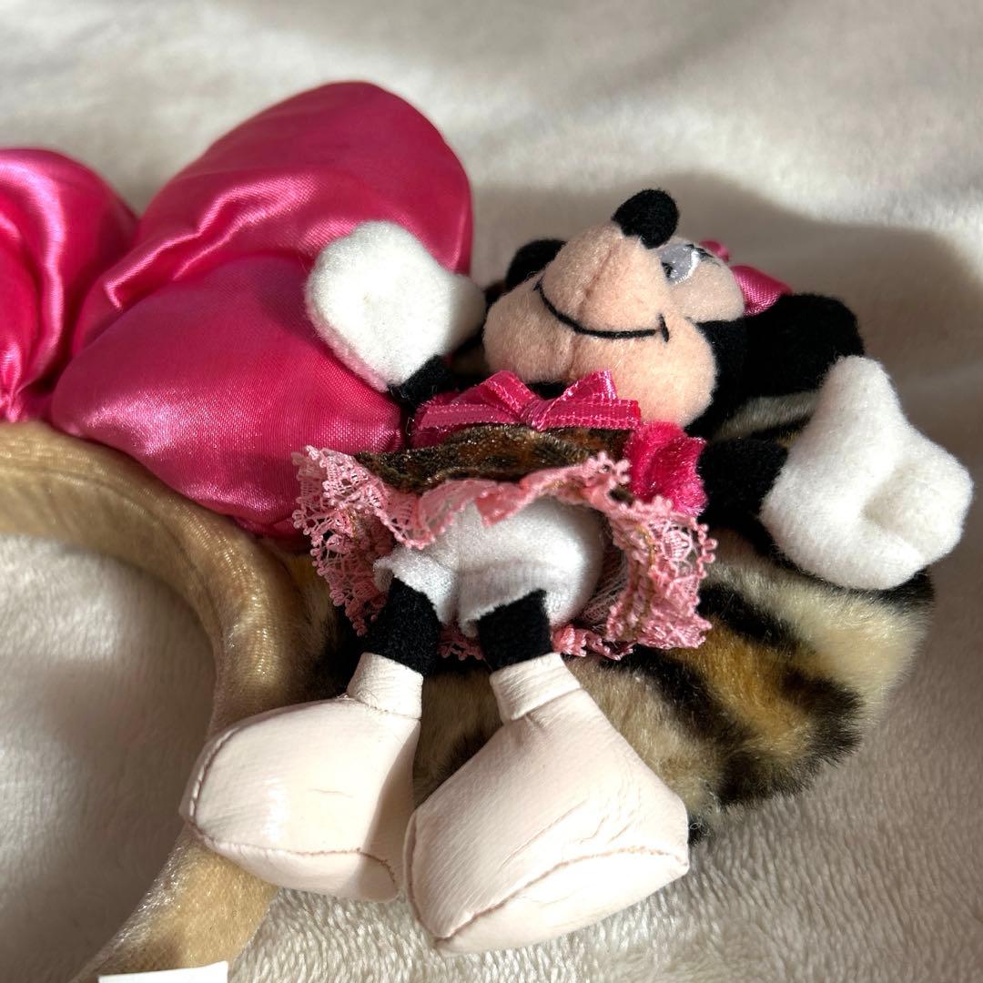 【状態良◎】　ディズニー　カチューシャ　ヒョウ柄　ミニー