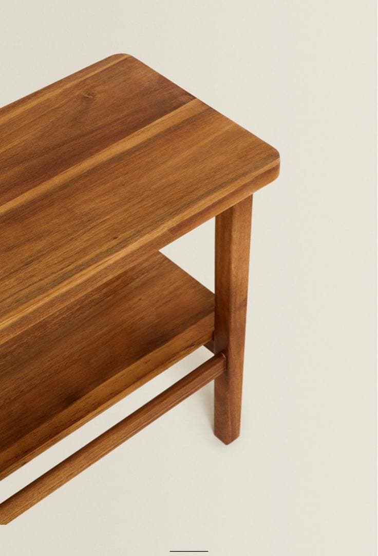 アカシアウッドダブルベンチ