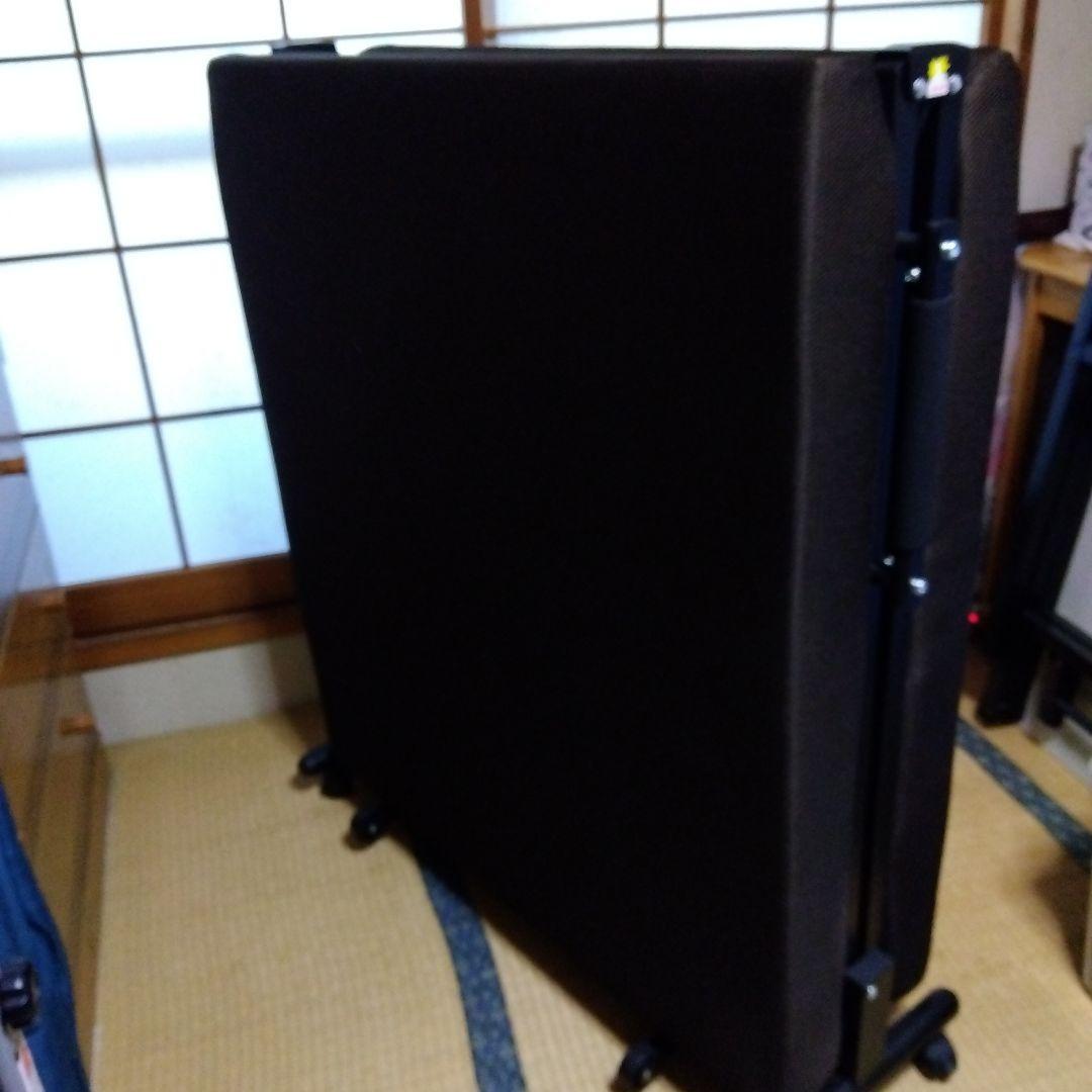 ブラウン 折りたたみベッド キャスター付き 取りに来て下さる方限定