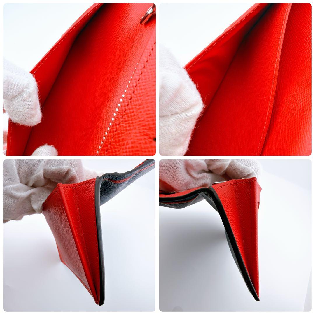 【極美品 付属品付き】ルイヴィトン タイガ ポルトフォイユ　ブラザ ネイビー