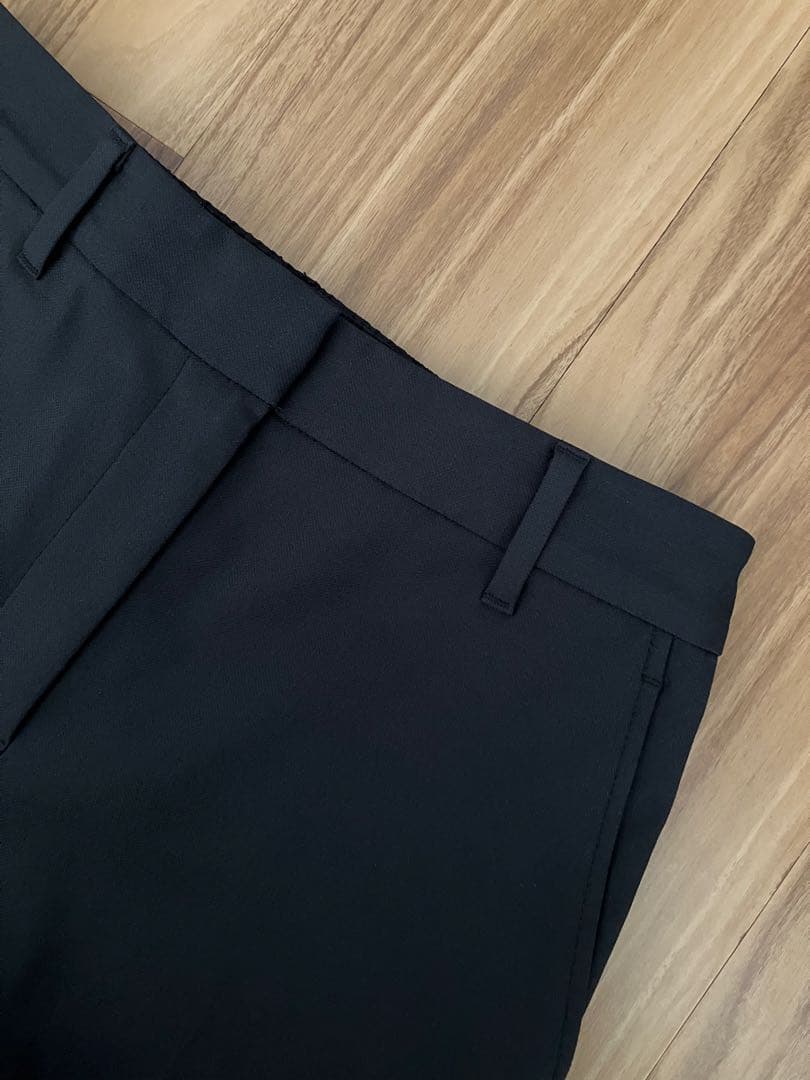 美品 PLST プラステ セットアップパンツスーツ 黒 M S リネンブレンド