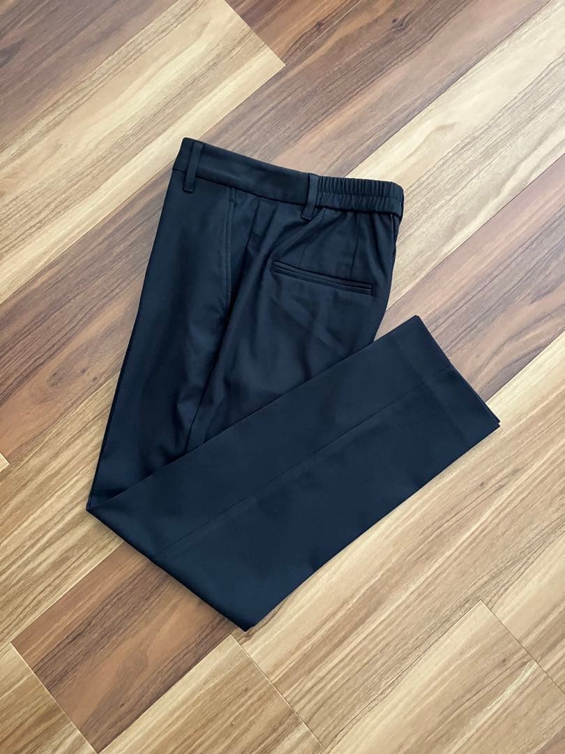 美品 PLST プラステ セットアップパンツスーツ 黒 M S リネンブレンド