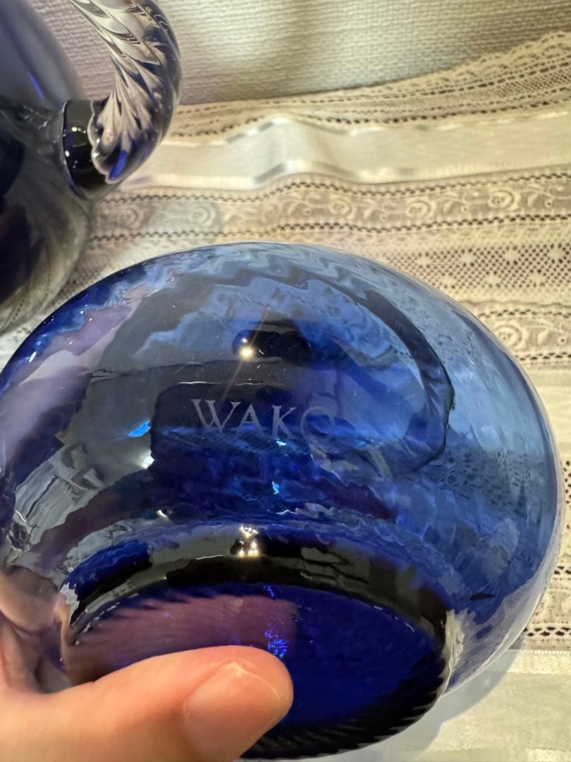 7 WAKO 水差し　グラス　キャンディポット　3点セット