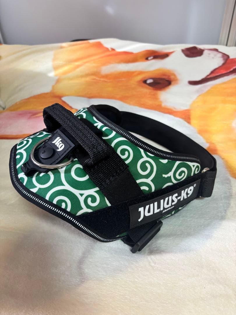 JULIUS-K9 ハーネス 緑 赤 2個セット サイズ0 中古