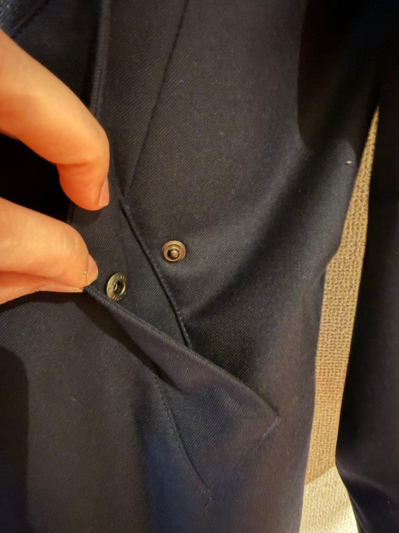 美品 ナノユニバース× 西川ダウン 3way ステンカラーコート 濃紺