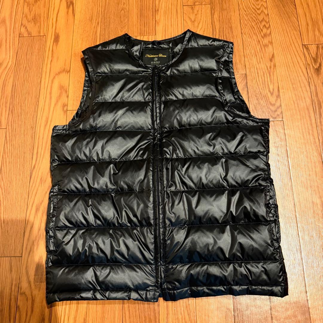 美品 ナノユニバース× 西川ダウン 3way ステンカラーコート 濃紺