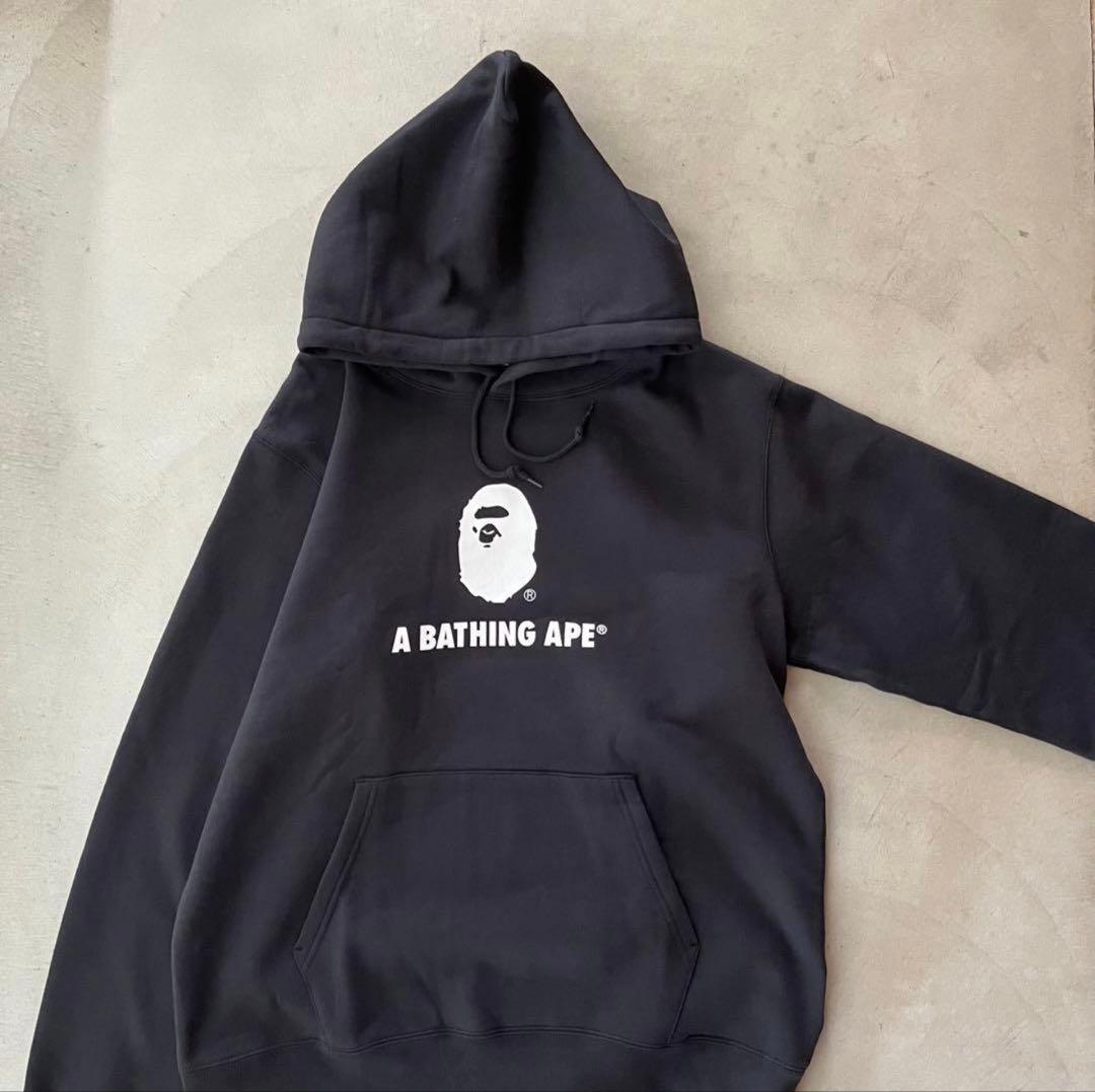 【A BATHING APE】エイプ 2XL パーカーフーディ 黒 ブラック