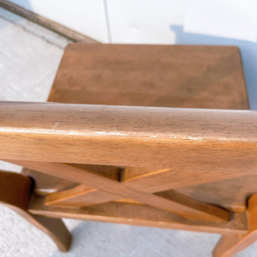 【美品送料込】フランスベッド ウッドチェア 木製ダイニングチェア 2脚セット