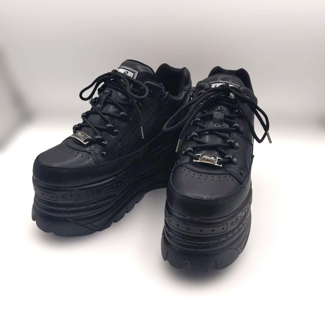 【極美品】 YOSUKE ヨースケ 厚底スニーカー 24黒 30周年記念モデル