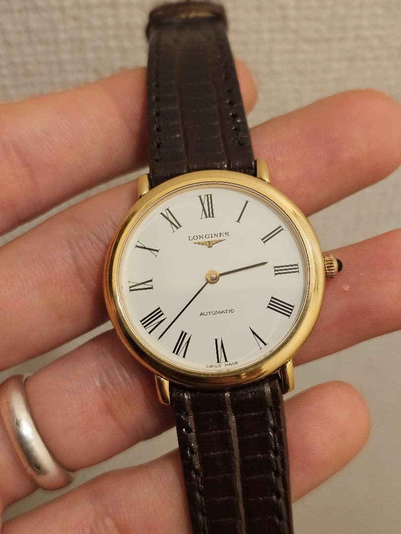 LONGINES ロンジン 自動巻 メンズ 白文字盤