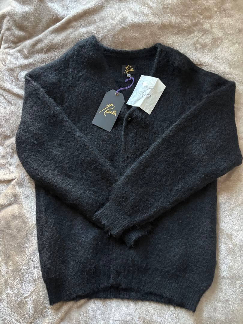 FOREMOST 別注ブラックモヘアカーディガン needles Mサイズ