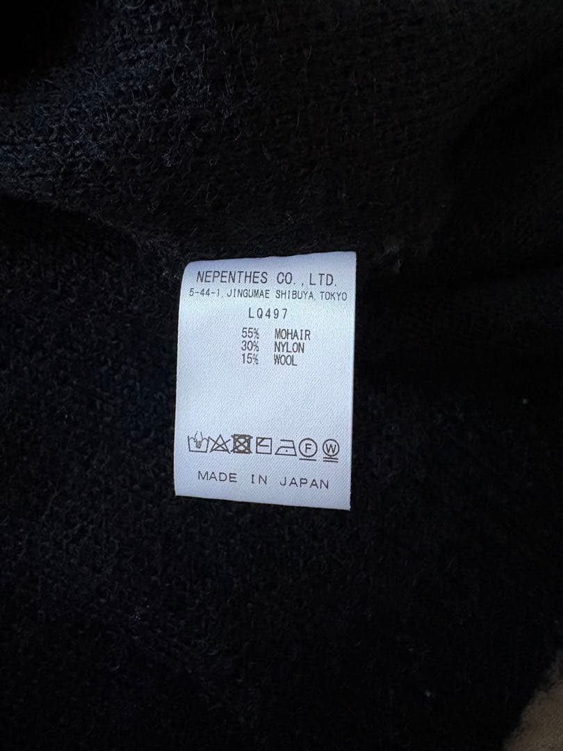 FOREMOST 別注ブラックモヘアカーディガン needles Mサイズ