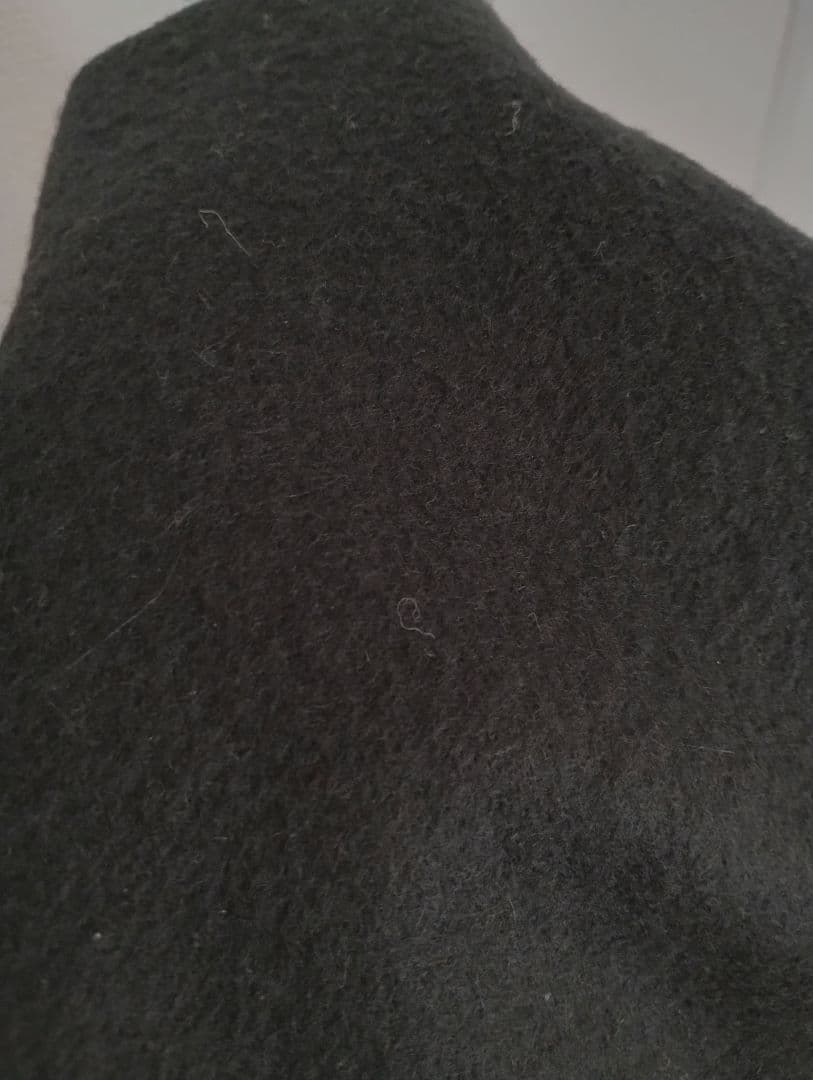 ジョンストンズ カシミヤ100%大判ストール 黒