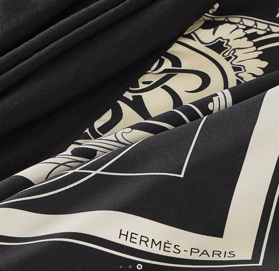 【新品】エルメス カレH ハイブリッド 90 エクスリブリス バンダナ