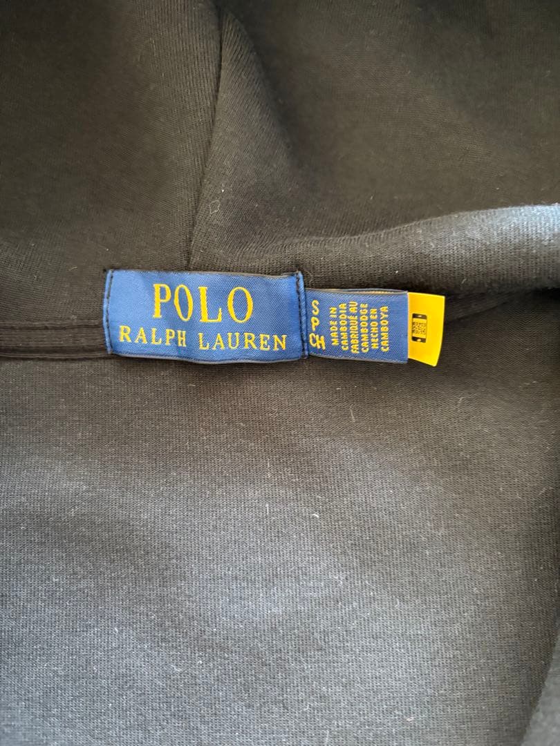 Polo Ralph Lauren 黒 フード付きパーカー S【超美品】