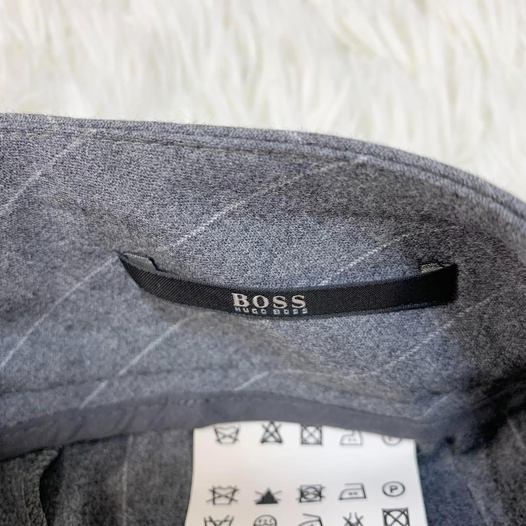【美品】 HUGO BOSS ウール ピンストライプ セットアップ スーツ